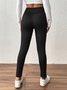 Women Plain Casual Winter Long Leggings
