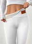 Women Plain Casual Winter Long Leggings