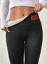 Women Plain Casual Winter Long Leggings