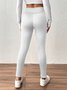 Women Plain Casual Winter Long Leggings