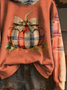 Women Maple Leaf Spring/Fall Printing Long Sleeve Casual Daily Hoodie