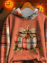 Women Maple Leaf Spring/Fall Printing Long Sleeve Casual Daily Hoodie