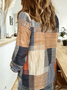 Women Abstract Long Sleeve Shirt Spring/Fall Buckle Shirt Collar Regular Sleeve Daily Casual Top
