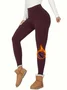 Women Plain Casual All Season Ankle Pants Leggings