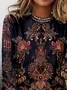 Women Floral Long Sleeve Tee T-shirt Crew Neck Printing Casual Spring/Fall Graphic Tee Top