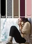 Women Plain Casual All Season Ankle Pants Leggings