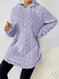 Women Plain Winter Long Sleeve Casual Daily Hoodie