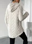 Women Plain Winter Long Sleeve Casual Daily Hoodie