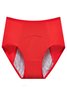 Plain Split Joint Sports Menstrual Pants Special Sanitary Pants Oversized High Waist Comfortable Menstrual Period Briefs Panty