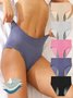 Plain Split Joint Sports Menstrual Pants Special Sanitary Pants Oversized High Waist Comfortable Menstrual Period Briefs Panty