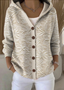Women Floral Long Sleeve Hoodie Casual Spring/Fall Cardigan Outerwear