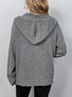 Women Plain Spring/Fall Cover-up Vintage Split Joint Lightweight Cardigan