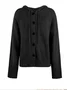 Women Plain Spring/Fall Cover-up Vintage Split Joint Lightweight Cardigan