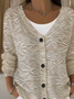 Women Floral Long Sleeve V Neck Casual Spring/Fall Cardigan Outerwear