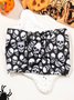 Halloween Skull Ghost Floral Headband Horror Flat Cross Hairband Headband