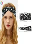 Halloween Skull Ghost Floral Headband Horror Flat Cross Hairband Headband