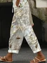Women Floral Long Pants Casual Spring/Fall Trousers