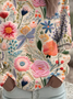 Women Floral Crew Neck Printing Casual Spring/Fall Long Sleeve Sweatshirt