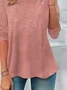 Women Abstract Long Sleeve Tee T-shirt Crew Neck Casual Spring/Fall Tunic Top
