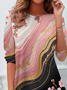 Women Floral Long Sleeve Tee T-shirt Crew Neck Casual Spring/Fall Tunic Top