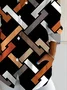 Women Abstract Long Sleeve Shirt Spring/Fall Buckle Shirt Collar Regular Sleeve Daily Casual Top
