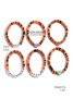 Hot Selling Orange Rice Beads Crystal Metal-plated Polymer Clay Pumpkin Skull Pendant Halloween Beaded Bracelet