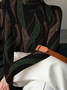 Women Abstract Long Sleeve Blouse Spring/Fall Printing Daily Casual Top