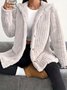 Women Spring/Fall Outerwear Casual Plain Long Sleeve Hoodie Jacket