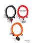 Hot Selling Orange Rice Beads Crystal Metal-plated Polymer Clay Pumpkin Skull Pendant Halloween Beaded Bracelet