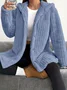 Women Spring/Fall Outerwear Casual Plain Long Sleeve Hoodie Jacket