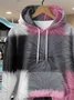 Women Abstract Spring/Fall Printing Long Sleeve Casual Daily Hoodie