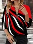 Women Abstract Crew Neck Printing Casual Spring/Fall Long Sleeve Sweatshirt
