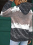 Women Abstract Spring/Fall Printing Long Sleeve Casual Daily Hoodie