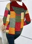 Women Abstract Spring/Fall Printing Long Sleeve Casual Daily Hoodie