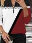 Women Abstract Crew Neck Printing Casual Spring/Fall Long Sleeve Sweatshirt