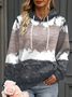 Women Abstract Spring/Fall Printing Long Sleeve Casual Daily Hoodie