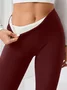 Women Plain Casual All Season Ankle Pants Leggings