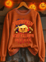 Women Text Letters Crew Neck Printing Casual Spring/Fall Long Sleeve Sweatshirt