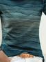 Women Abstract Long Sleeve Tee T-shirt Crew Neck Printing Casual Spring/Fall Graphic Tee Top