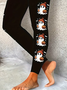 Women Halloween Casual All Season Printing Long Leggings