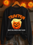 Women Text Letters Crew Neck Printing Casual Spring/Fall Long Sleeve Sweatshirt