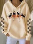 Women Cat Spring/Fall Long Sleeve Casual Daily Hoodie