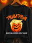 Women Text Letters Crew Neck Printing Casual Spring/Fall Long Sleeve Sweatshirt