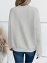 Women Geometric V Neck Split Joint Vintage Spring/Fall Long Sleeve Sweatshirt
