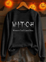 Women Text Letters Crew Neck Printing Casual Spring/Fall Long Sleeve Sweatshirt