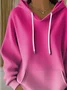 Women Ombre Spring/Fall Printing Long Sleeve Casual Daily Hoodie
