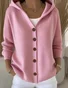 Women Floral Long Sleeve Hoodie Casual Spring/Fall Cardigan Outerwear