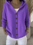 Women Floral Long Sleeve Hoodie Casual Spring/Fall Cardigan Outerwear