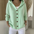 Women Floral Long Sleeve Hoodie Casual Spring/Fall Cardigan Outerwear