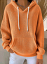 Women Plain Spring/Fall Long Sleeve Vintage Holiday Hoodie